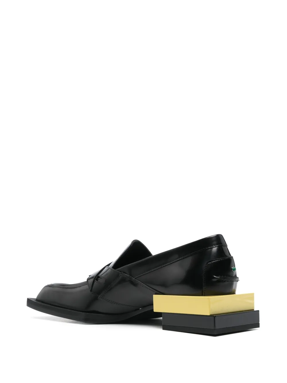 Steven Ma leather loafers Black