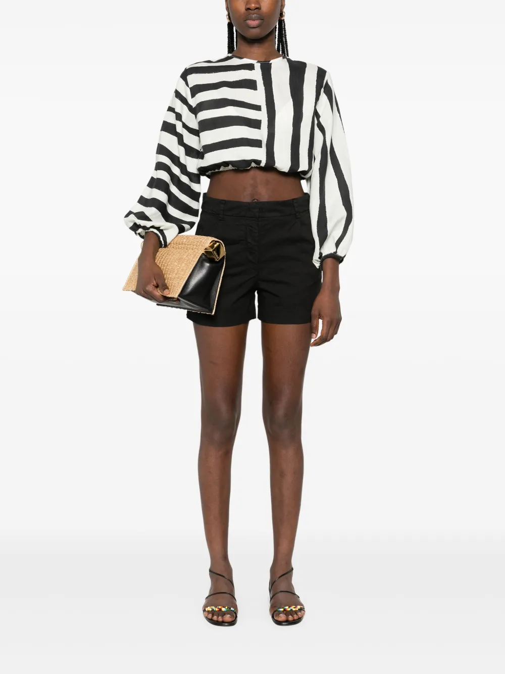 White Sand Diane shorts Zwart