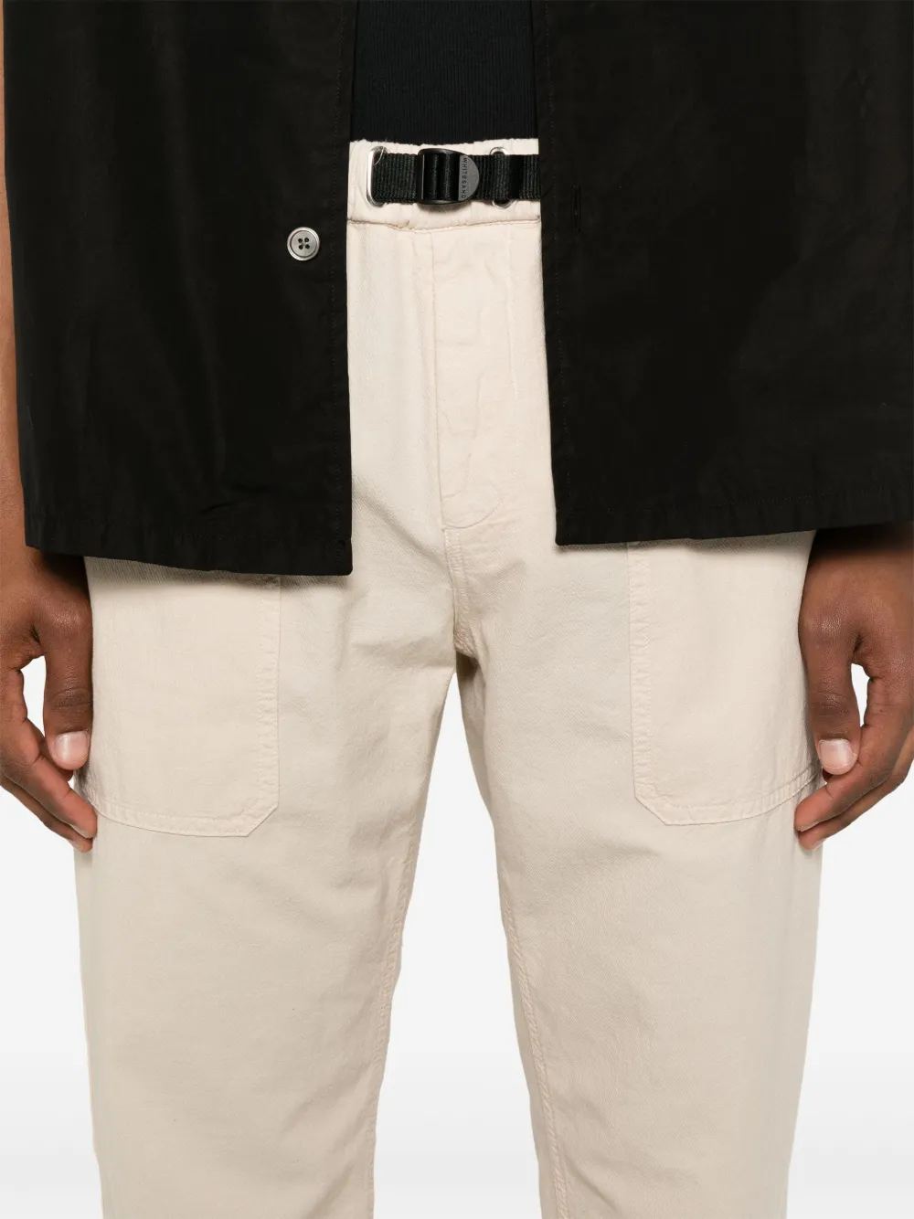 White Sand Katoenen broek Beige