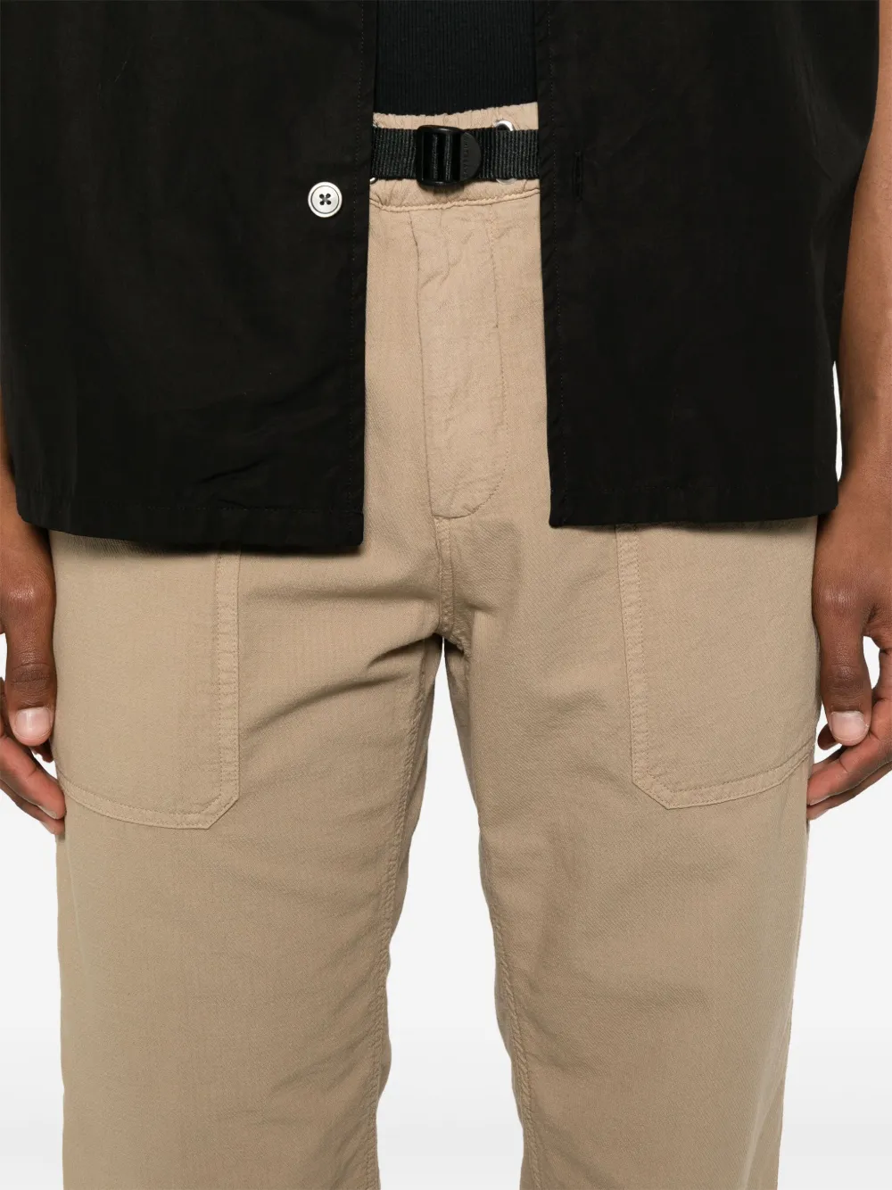 White Sand Katoenen broek Beige