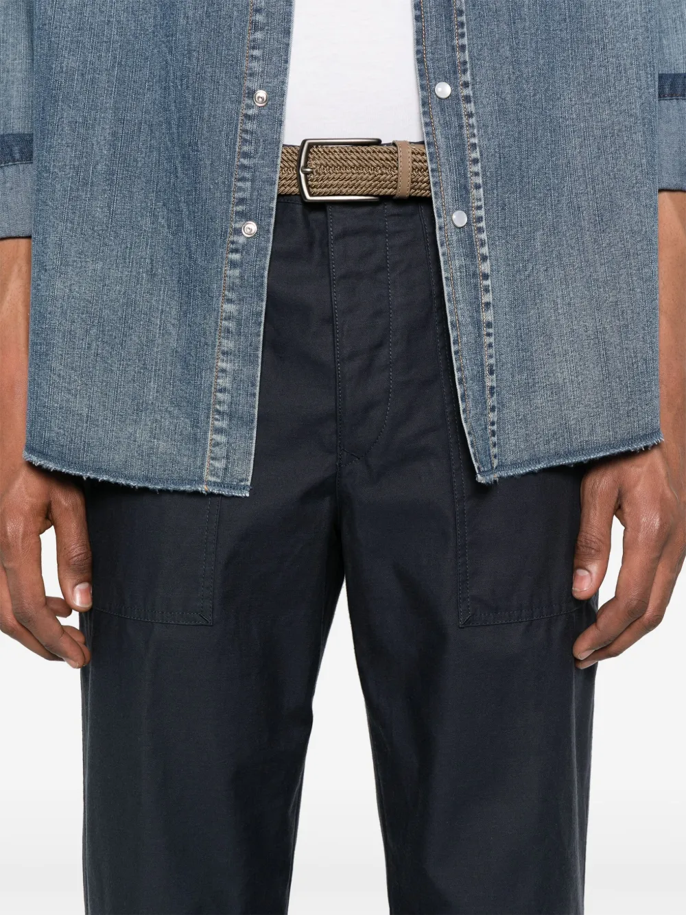 Incotex Katoenen broek Blauw
