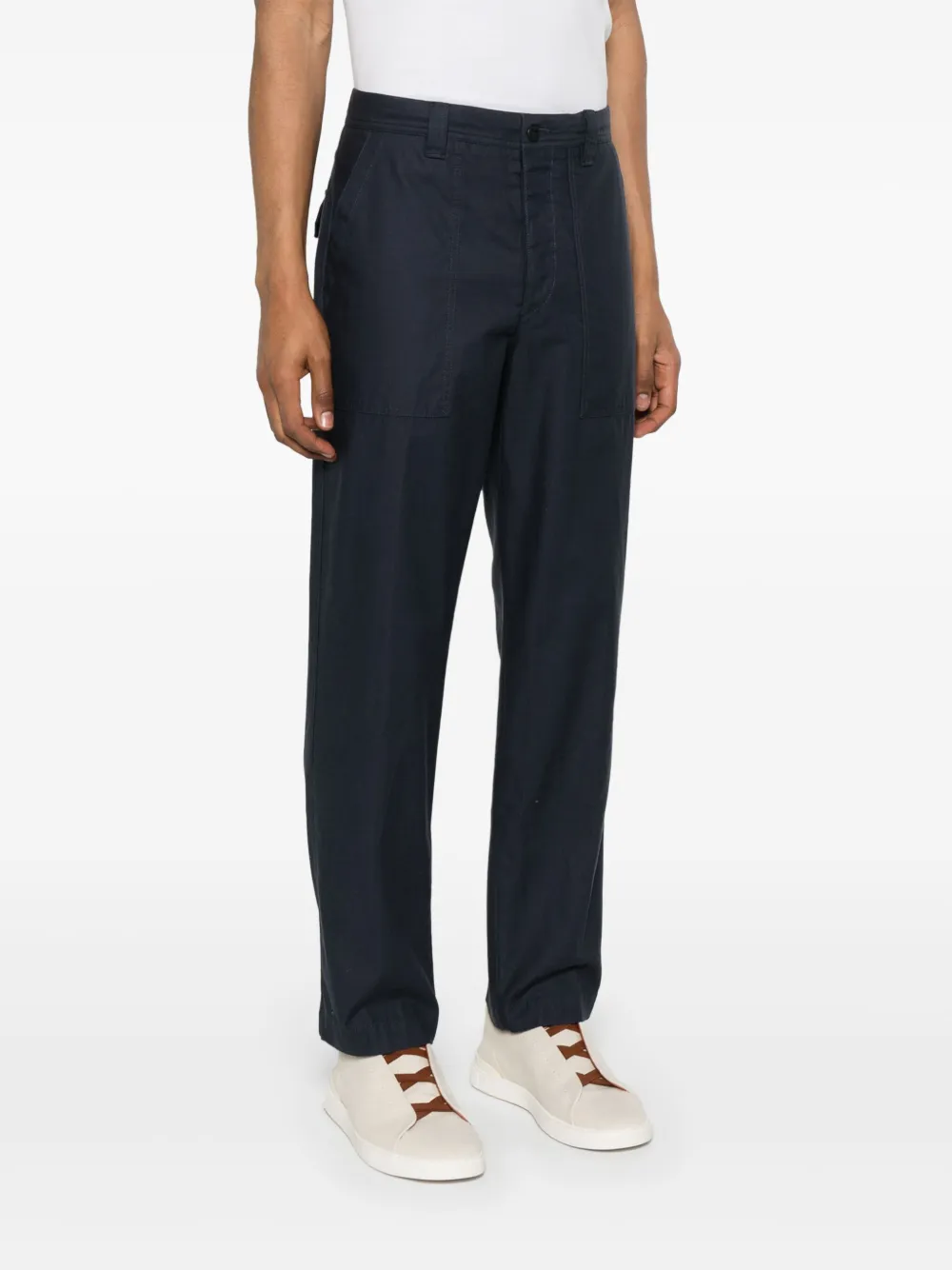 Incotex Katoenen broek Blauw