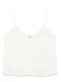 Forte Forte crystal-embellished silk top - Neutrals