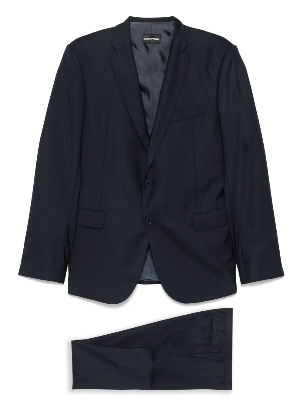 Emporio Armani Pak met enkele rij knopen Blauw