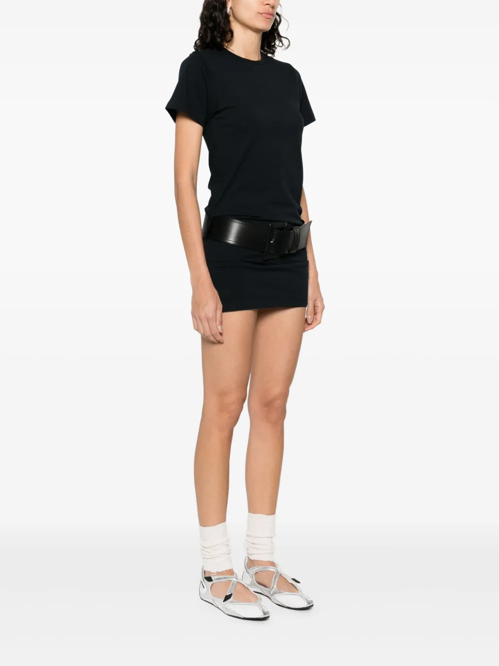 Balenciaga Jurk met ceintuur Zwart