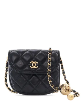 CHANEL Pre-Owned 2019 キルティング パール クラッシュ