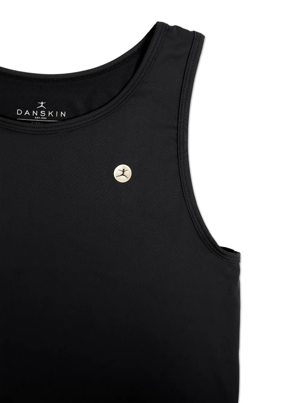 Danskin Scoop-neck Vest In Black