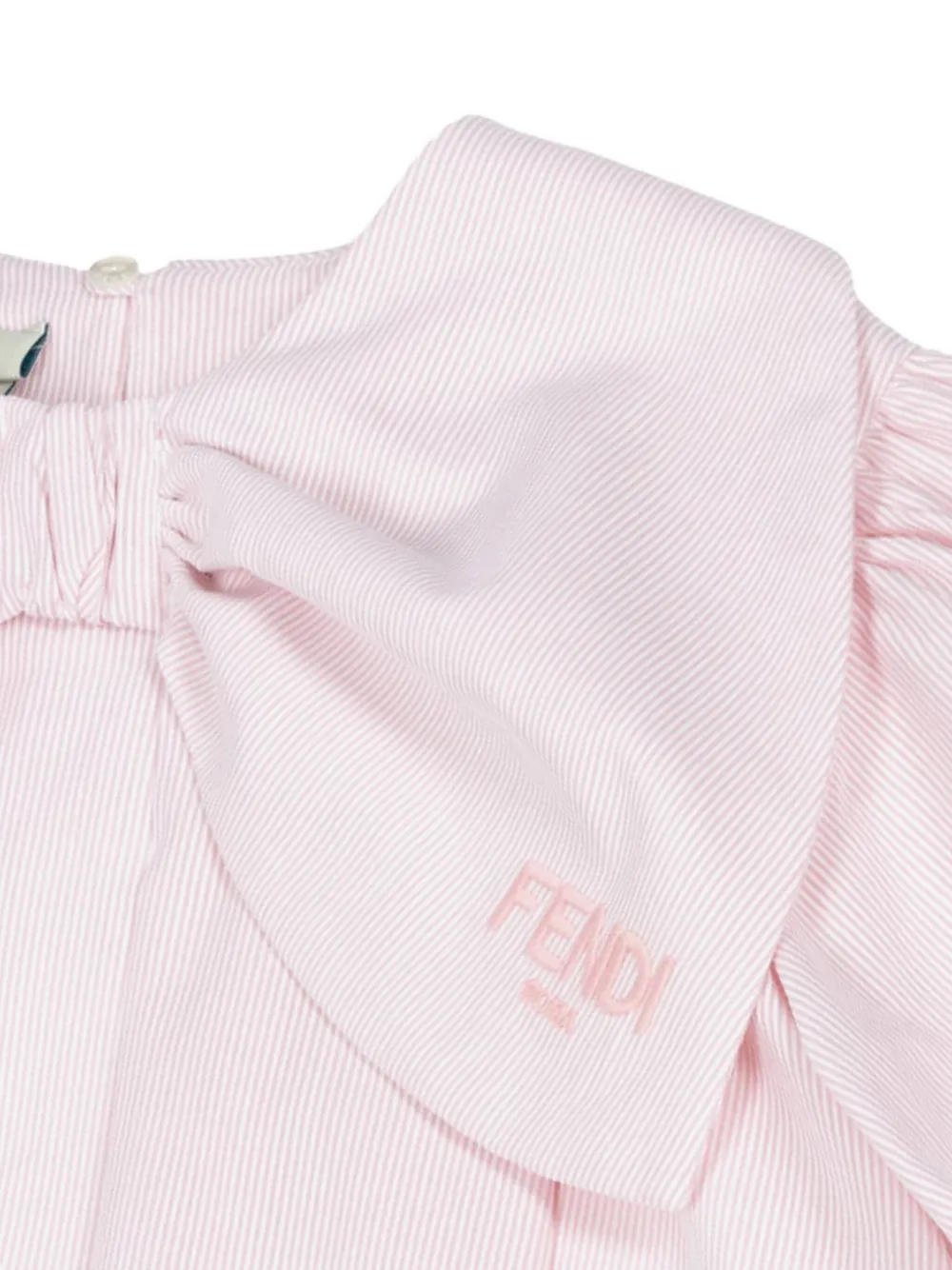 Fendi Kids Jurk met oversized strik Roze