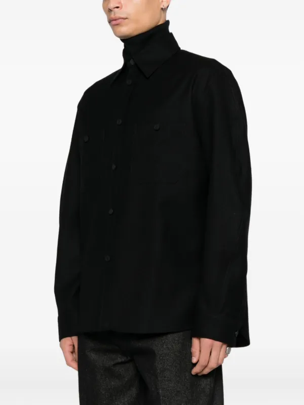 極美品　GIVENCHY ブラック レース シャツ　ジャケット　ブルゾン GIVENCHY ブラック レース シャツ ジャケット ブルゾン - メルカリ