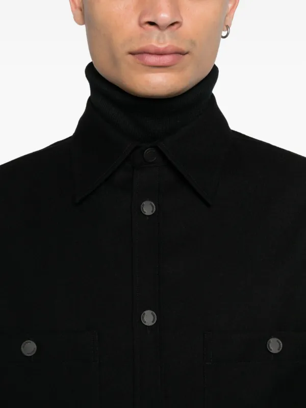 極美品　GIVENCHY ブラック レース シャツ　ジャケット　ブルゾン Givenchy シャツジャケット | ブラック | FARFETCH JP