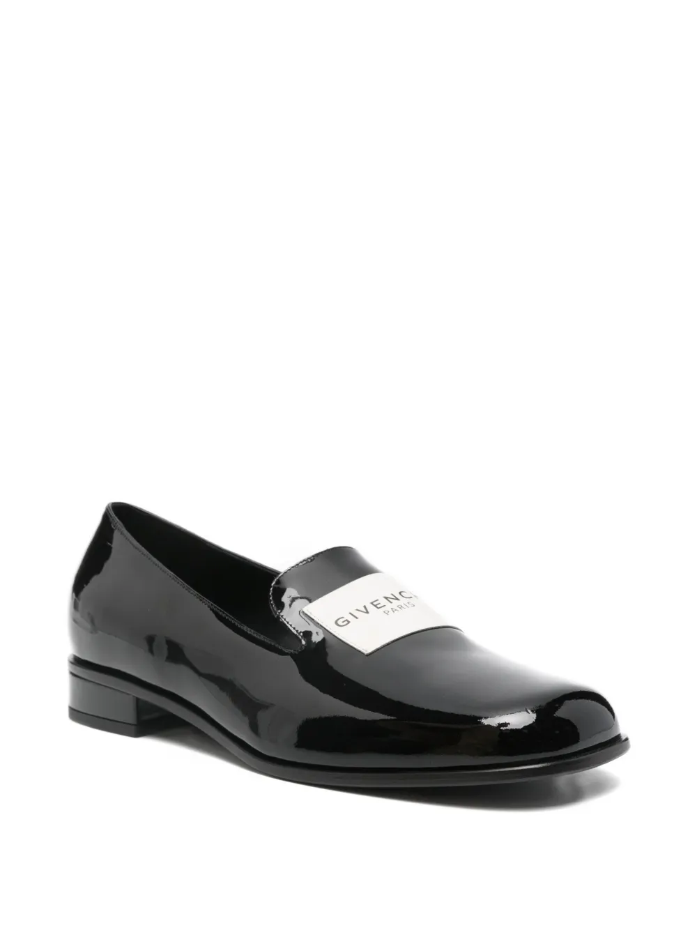 Givenchy Tux logo-patch loafers Zwart