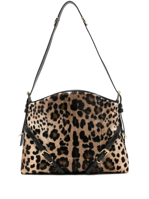 Givenchy Mittelgroße Schultertasche mit Leoparden-Print
