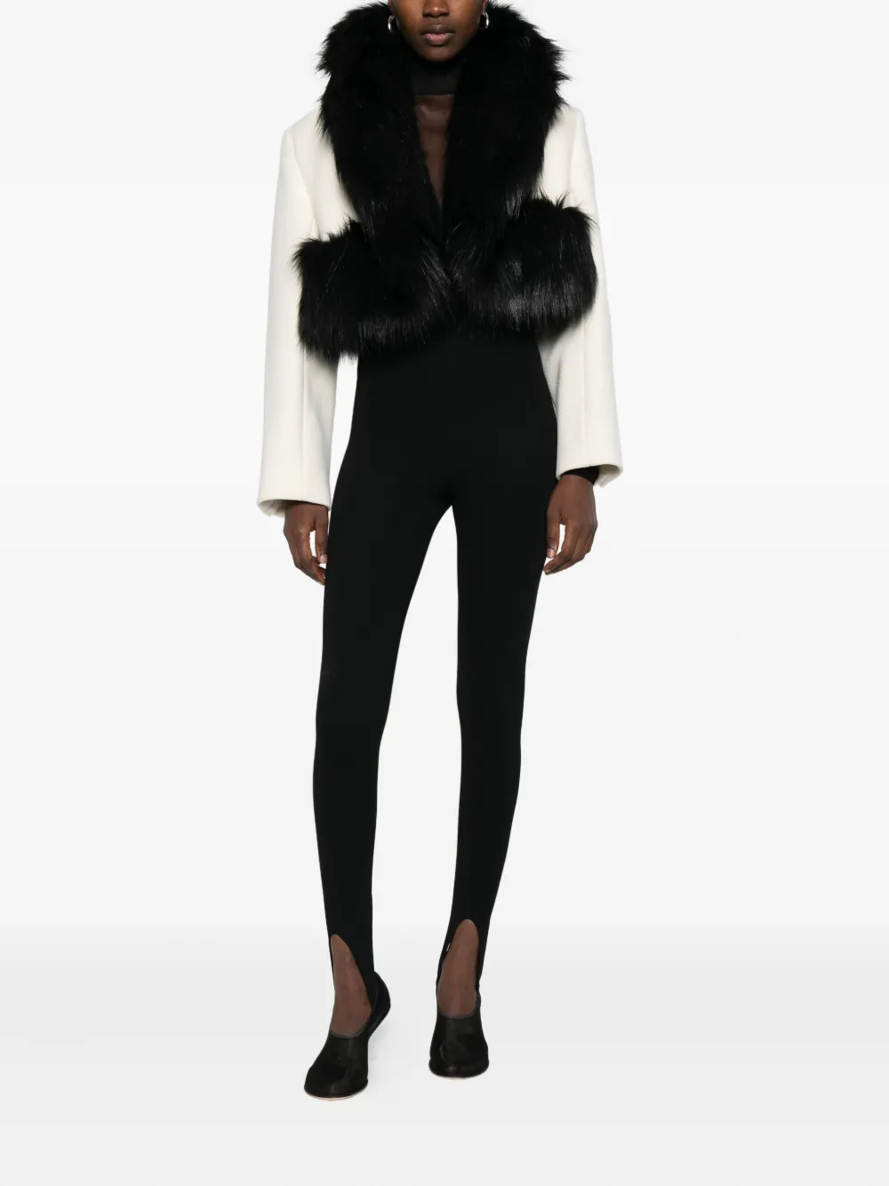 Burc Akyol foot-strap leggings - Zwart