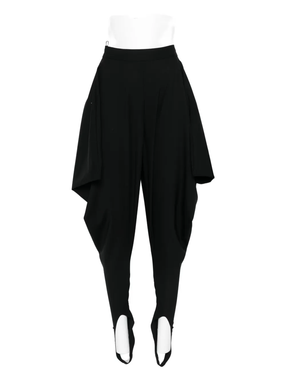 Burc Akyol Foot-strap Stirrup Trousers In Black