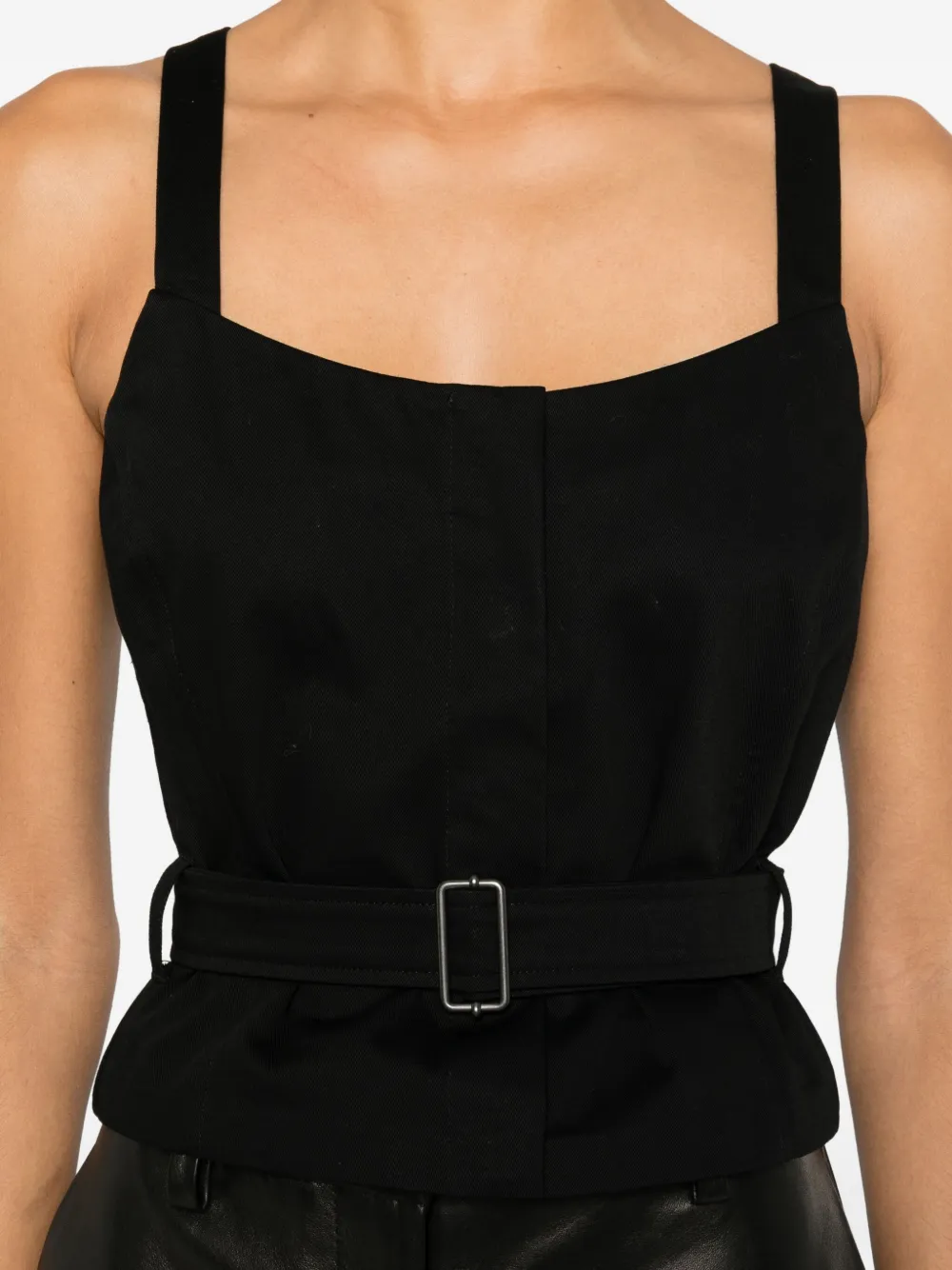 OUR LEGACY Top met ceintuur Zwart