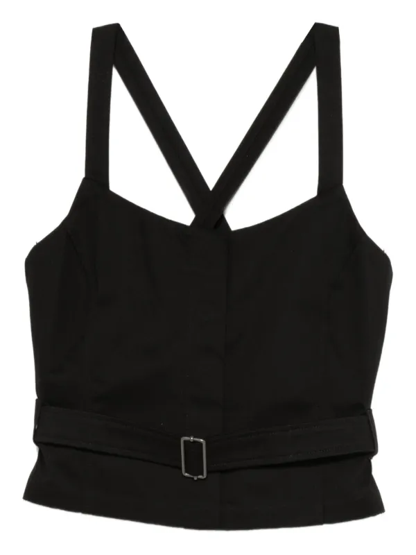 OUR LEGACY Belted Vest in Black