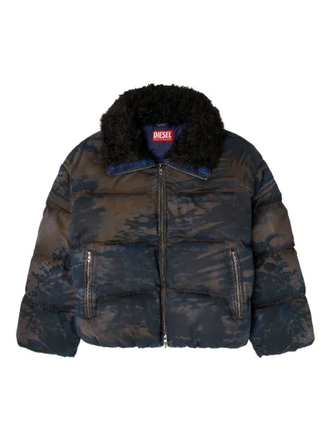 Diesel veste matelassée à col bordé