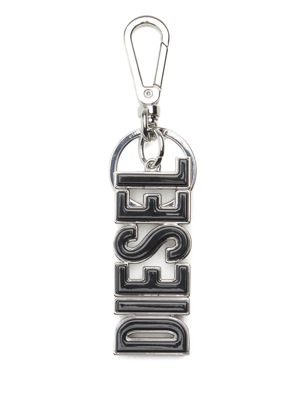 Diesel Sleutelhanger met logo Zwart