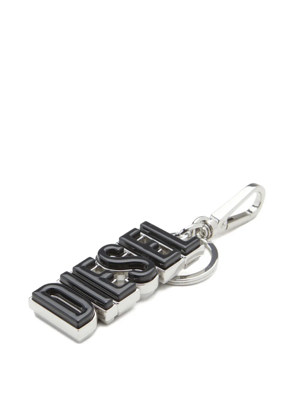 Diesel Sleutelhanger met logo Zwart