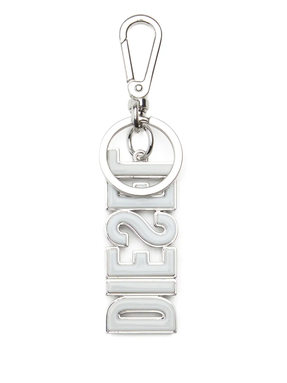 Diesel Sleutelhanger met logo Zwart