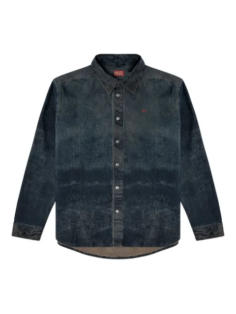 Diesel S-Simply-EPBS acid-wash denim shirt
