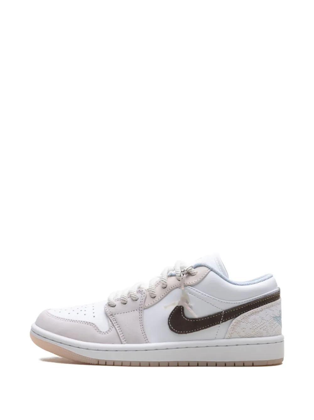 Jordan 1 Low "White White Light Soft Pink Ironstone" sneakers