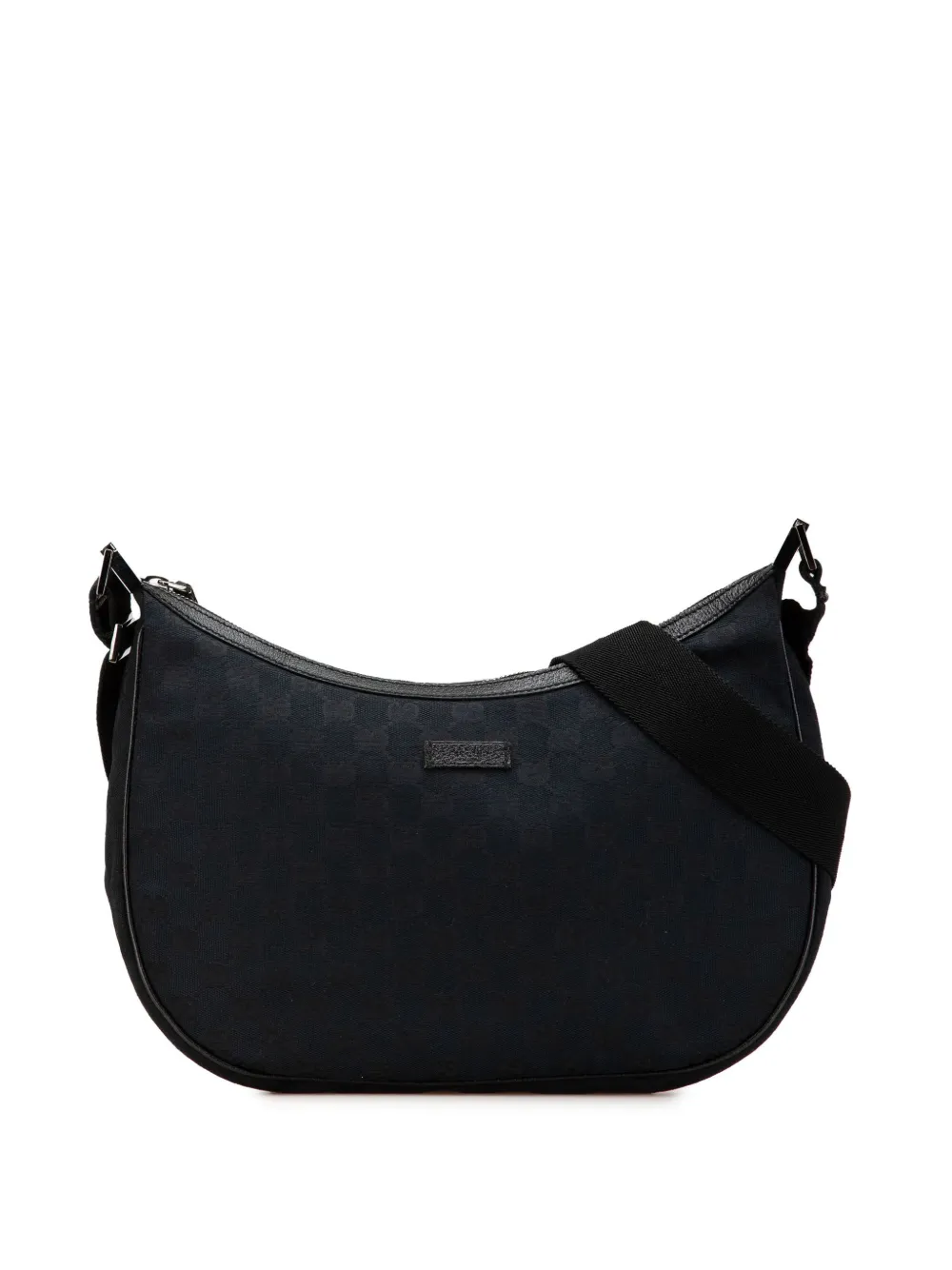 Gucci Pre-Owned 2000-2015 GGキャンバス ショルダーバッグ - ブラック Gucci Pre-Owned 2000-2015 GGキャンバス ショルダーバッグ - ブラック
