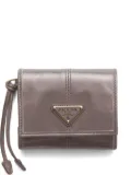 Prada triangle-logo wallet - Grey