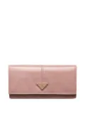 Prada large triangle-logo wallet - Pink