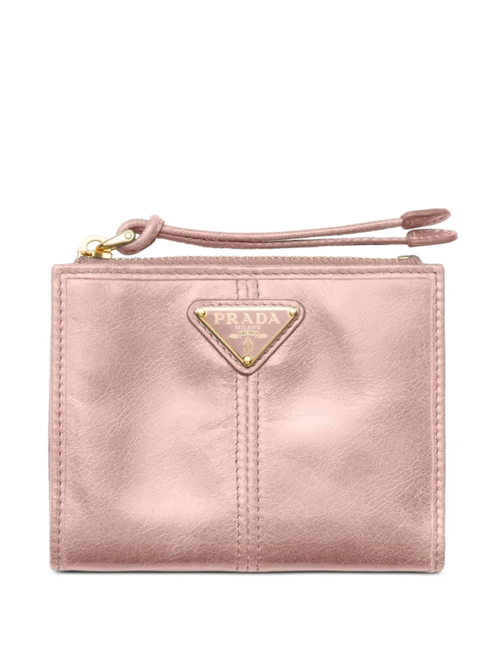 Prada Leren portemonnee Roze