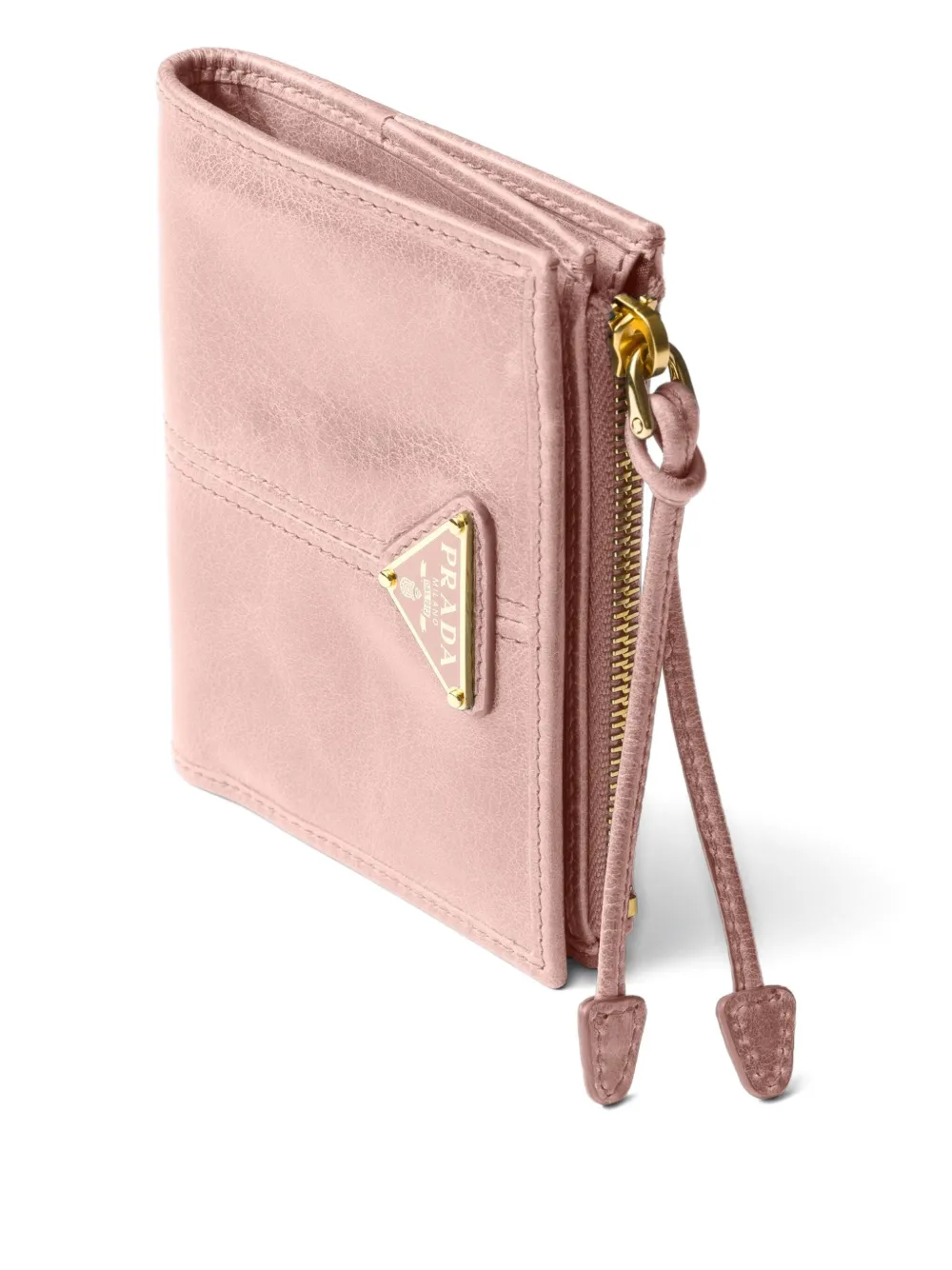 Prada Leren portemonnee Roze
