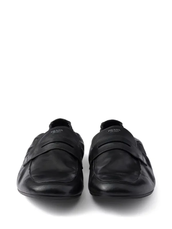 PRADA ミュール Prada - White & Tan Triangle Jacquard Mule, 65mm