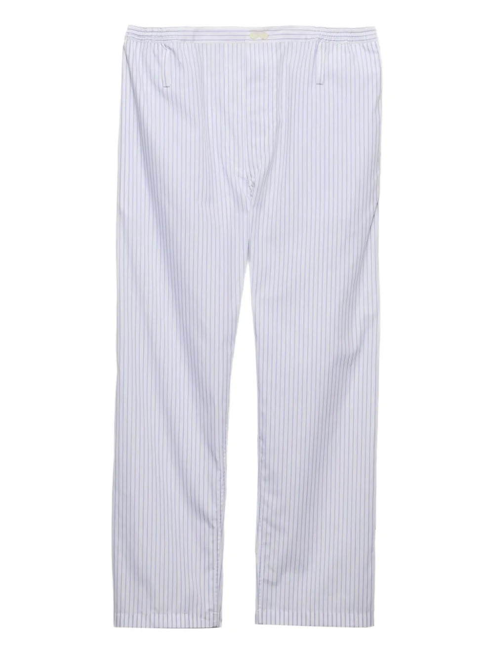 Prada Gestreepte popeline broek Wit