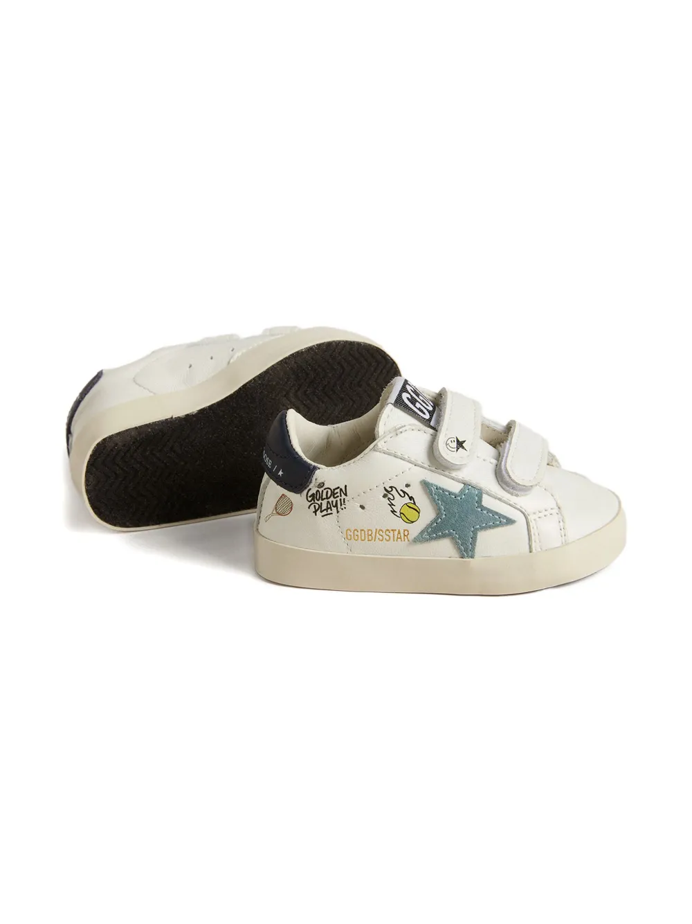 Golden Goose star-patch sneakers White