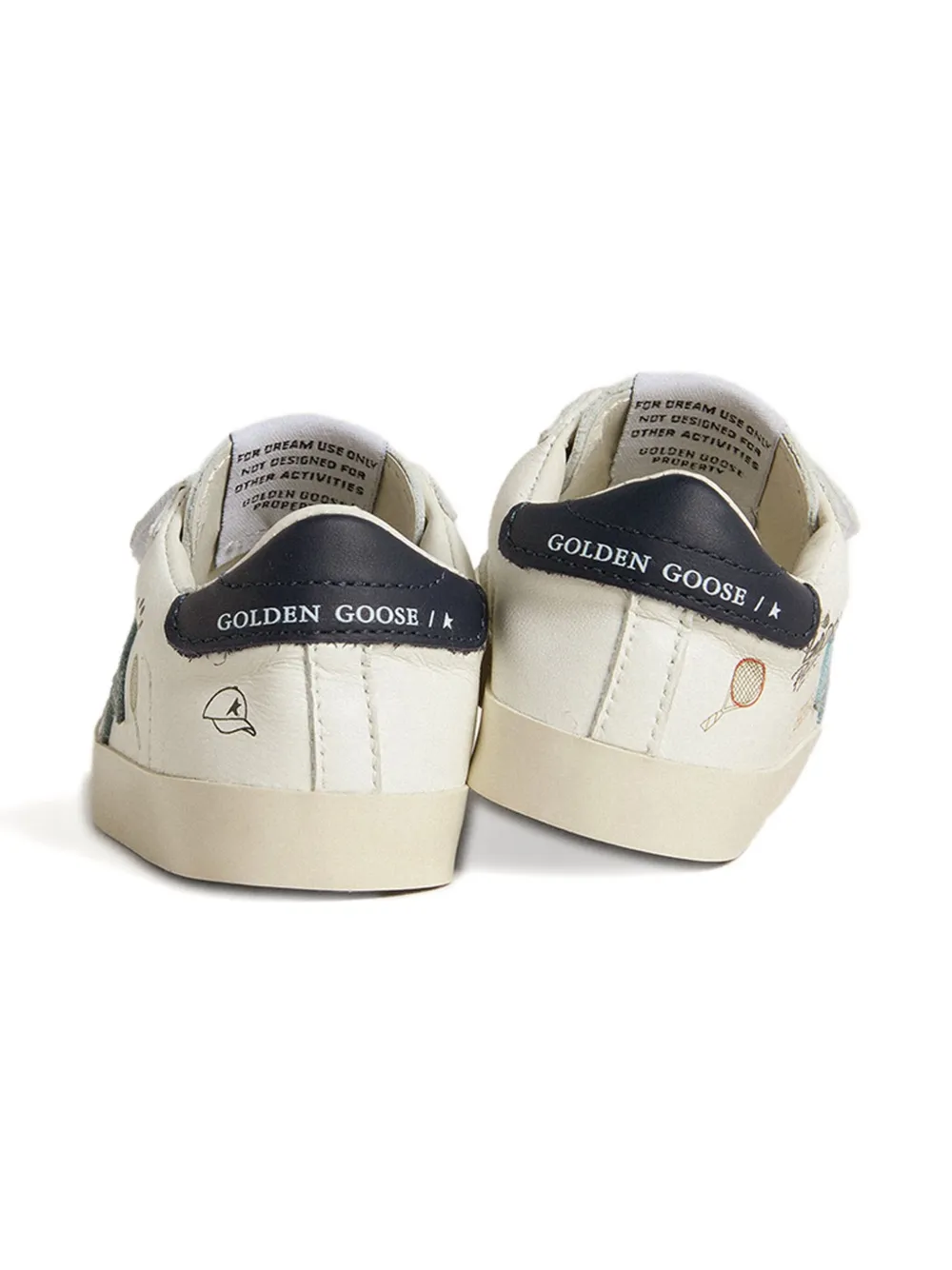Golden Goose star-patch sneakers White