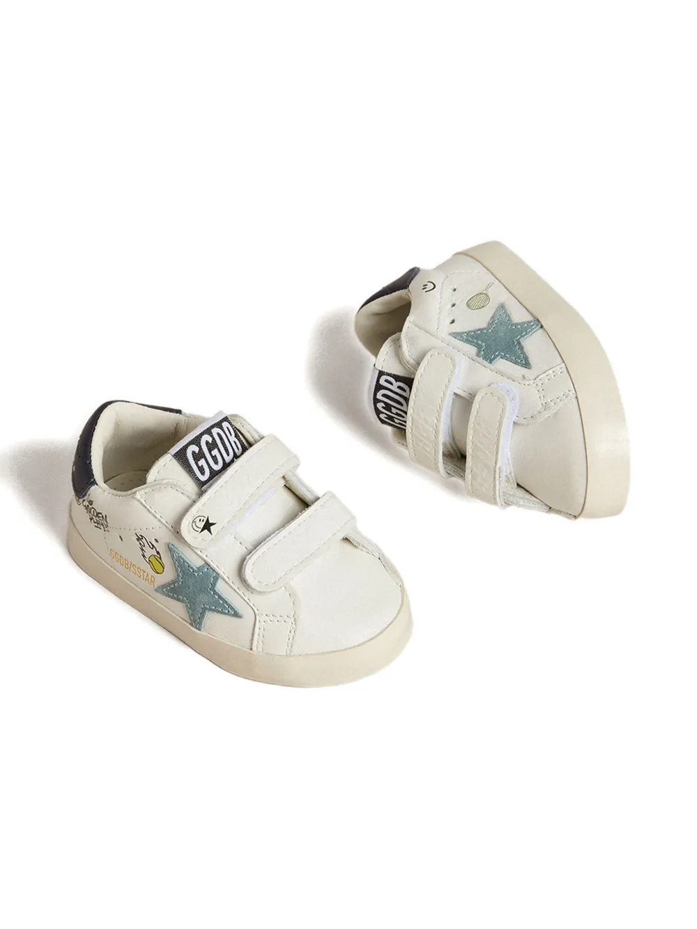 Golden Goose star-patch sneakers White