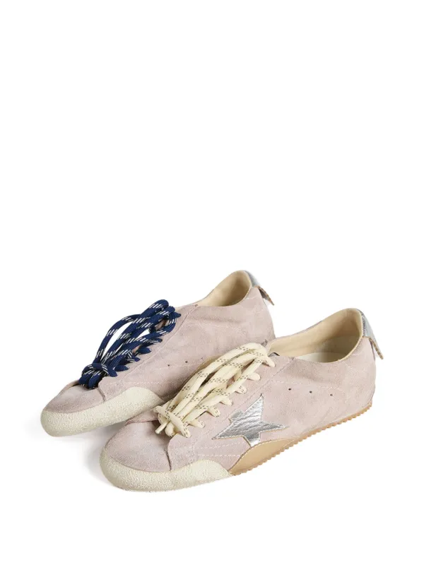 Golden Goose star-patch low-top Sneakers Pink FARFETCH JO