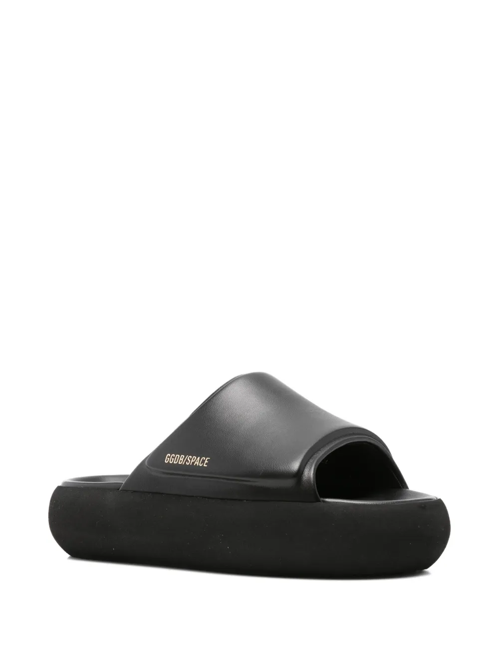 Golden Goose Space Slide Slippers In Black