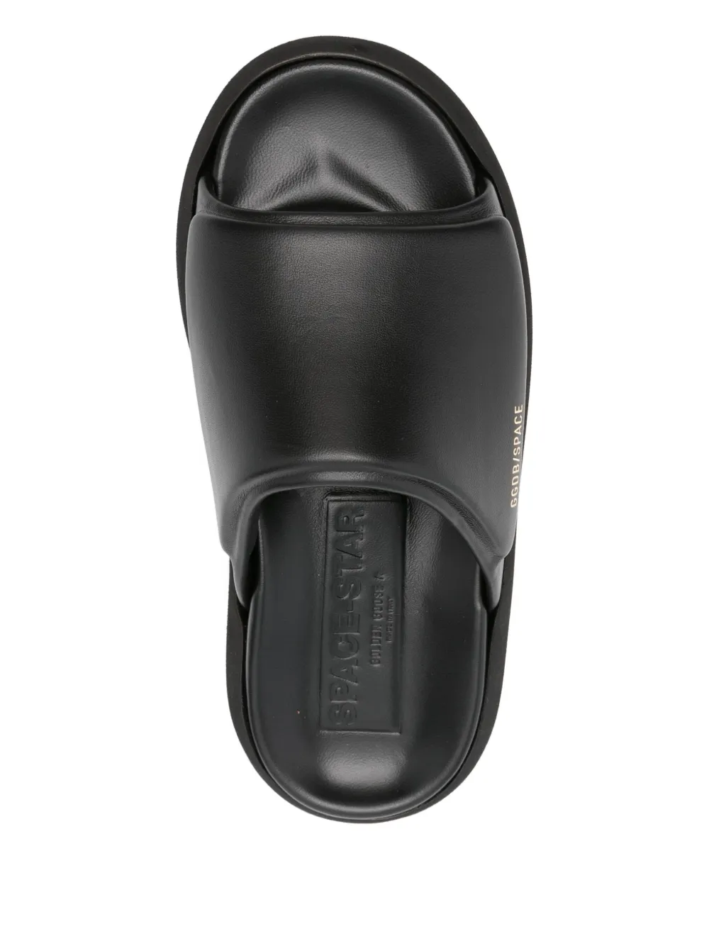 Golden Goose Space Slide Slippers In Black