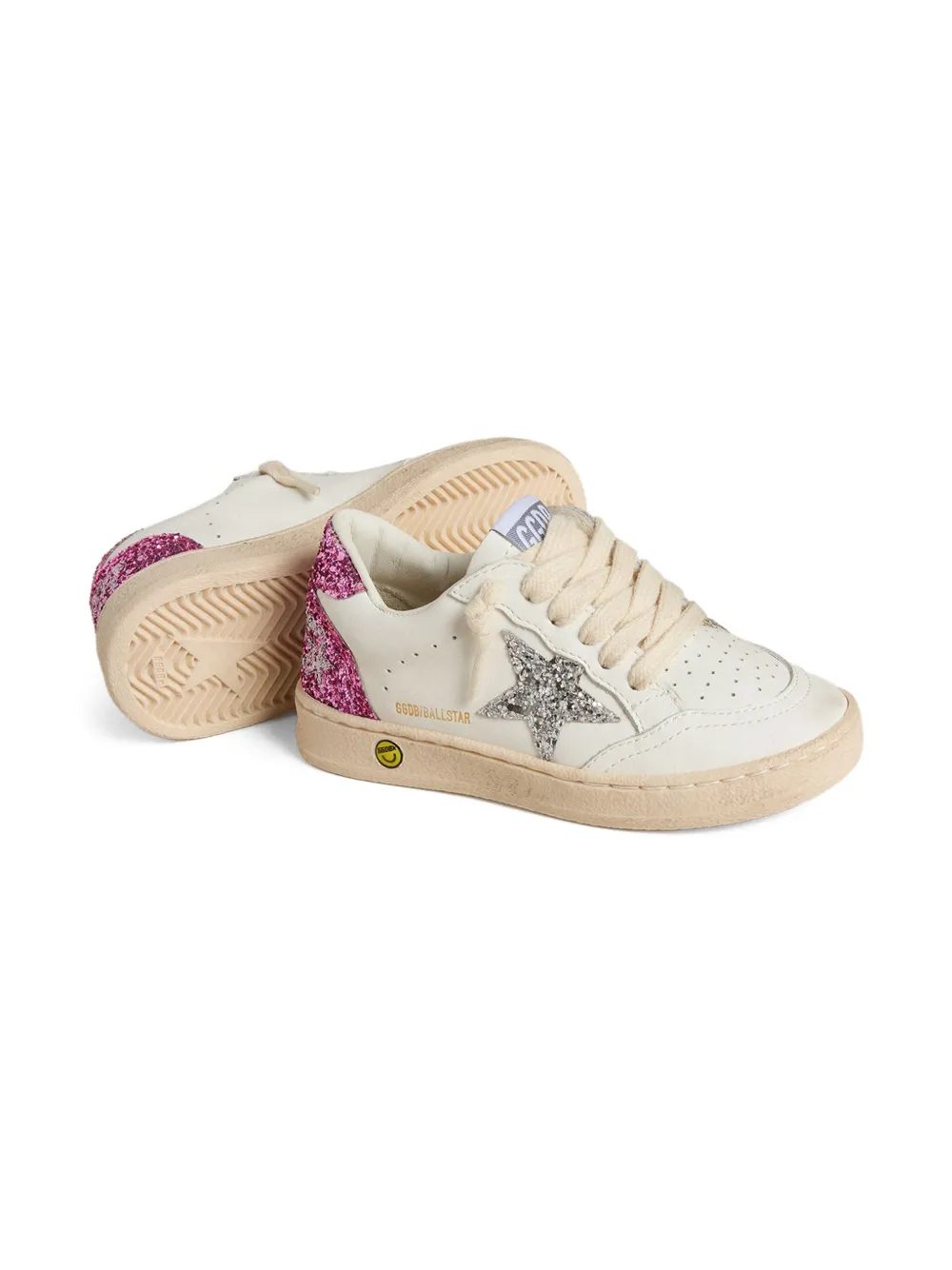 Golden Goose Ball Star glitter-embellished star sneakers White