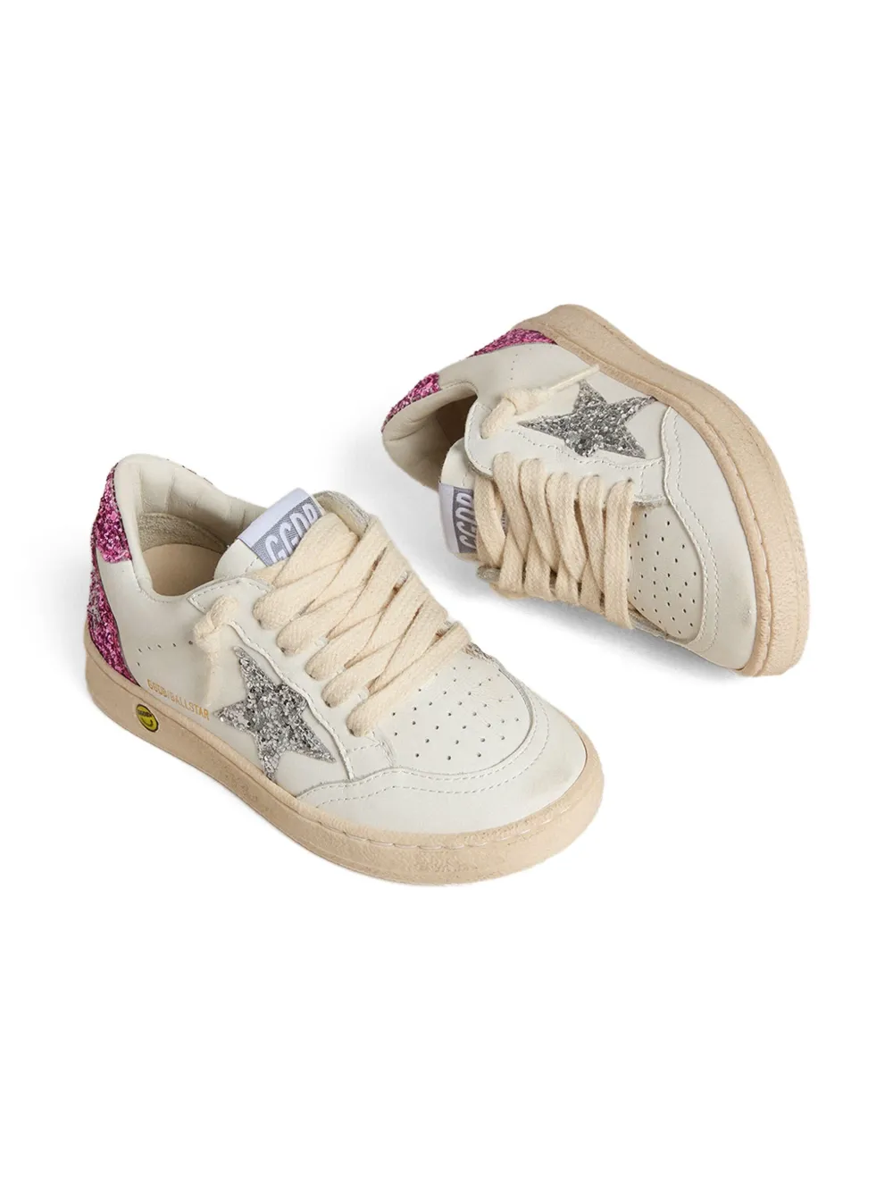 Golden Goose Ball Star glitter-embellished star sneakers White