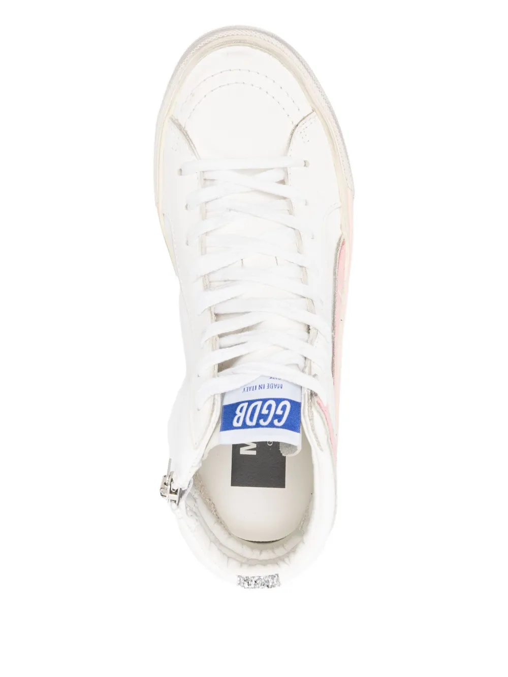 Golden Goose Star Slide sneakers met glitters Wit