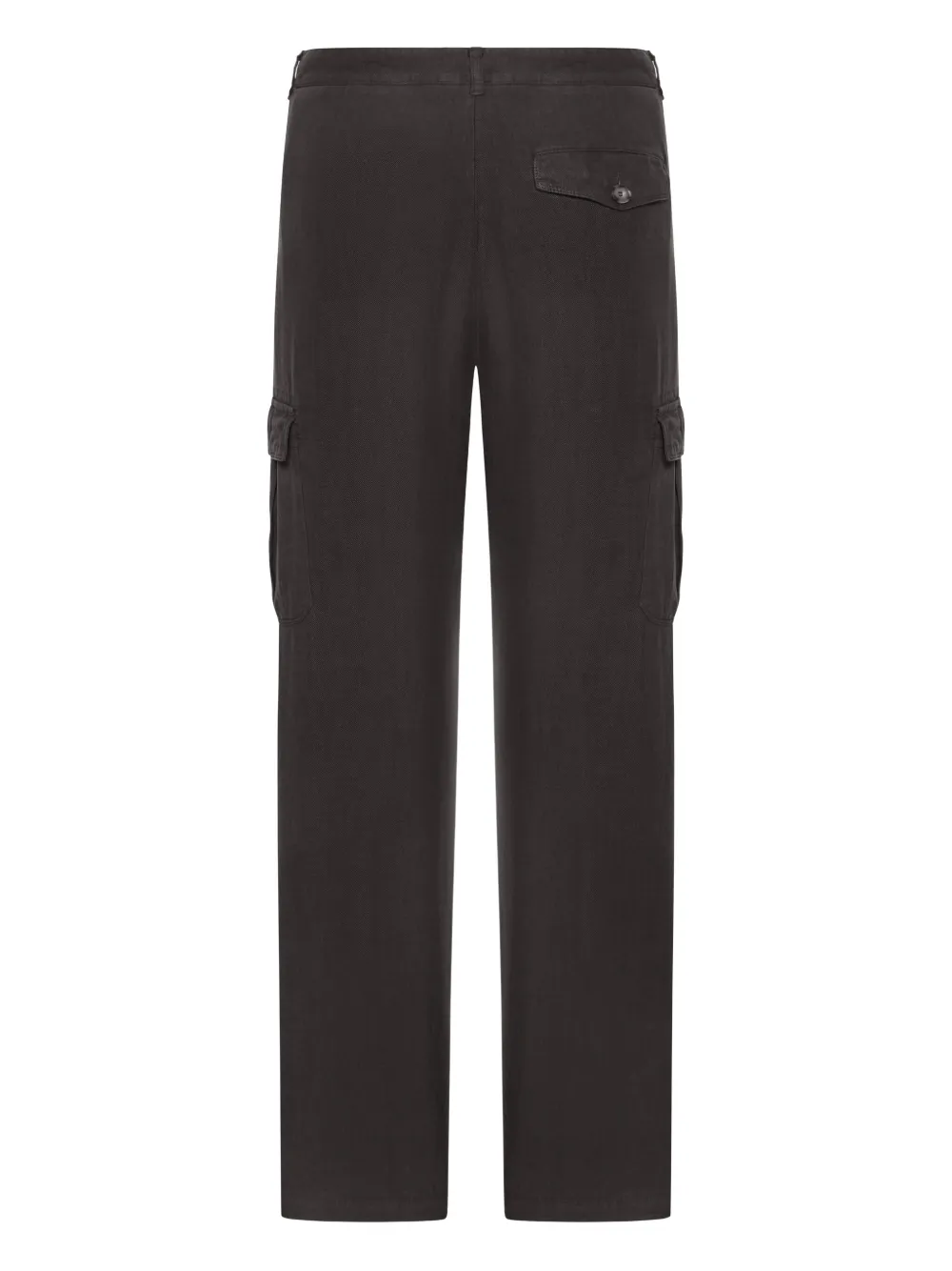 120% Lino linen cargo trousers - Zwart
