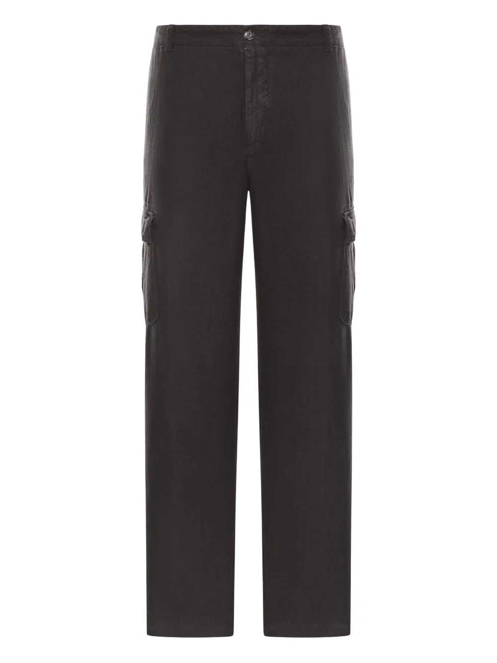 120% Lino linen cargo trousers | Black | Image 1