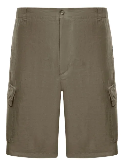 120% Lino linen cargo bermuda shorts