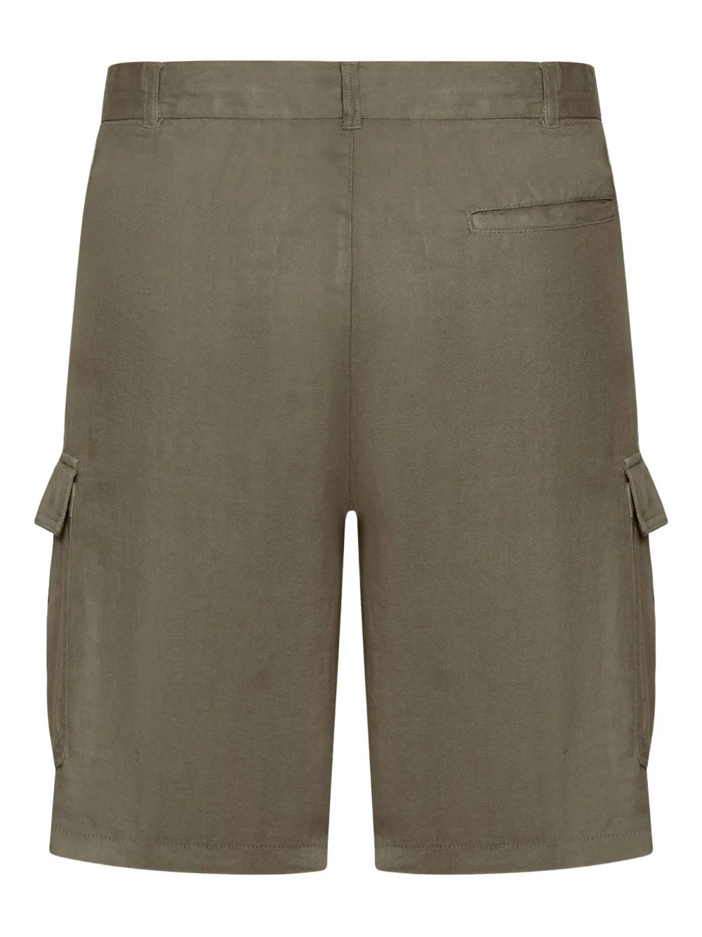 120% Lino Linnen cargo bermuda shorts - Groen