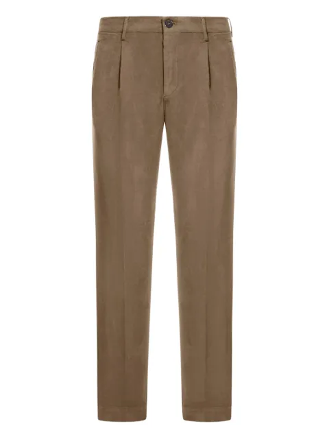 Incotex pleated straight-leg trousers