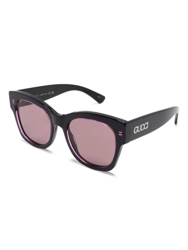 GUCCI パープルスクエアサングラス Gucci Eyewear square-frame Sunglasses | Purple | FARFETCH BH