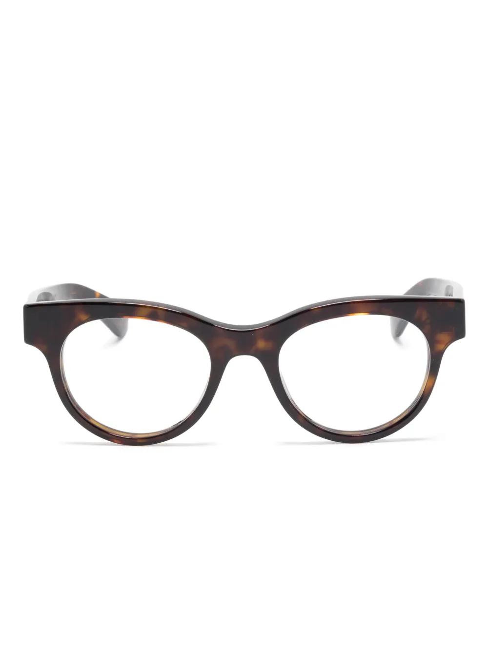 Gucci Eyewear Bril met logoprint Bruin