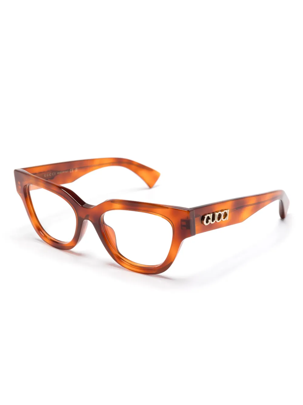 Gucci Eyewear Bril met cat-eye montuur Bruin